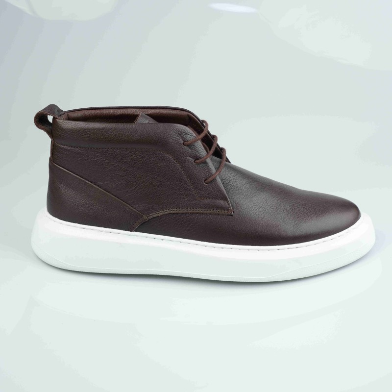 tripy high boots brown big size