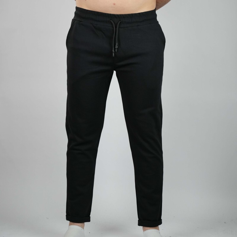 pant black massimo dutti cotton